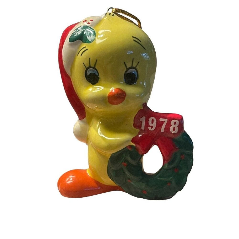 Tweety Bird‎ Warner Bros Christmas 1978 Ornament Dave Grossman Designs Japan VTG